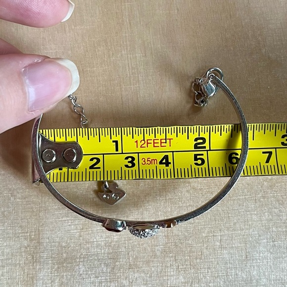 Swarovski Duo Heart Bangle - Picture 6 of 6